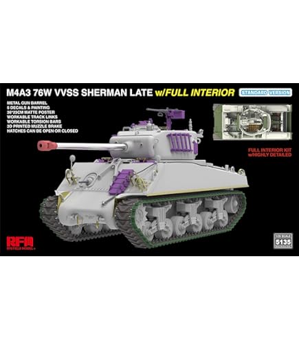 Amazon | ライフィールドモデル 1/35 アメリカ 中戦車 M4A3(76)W